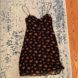 Black floral dress